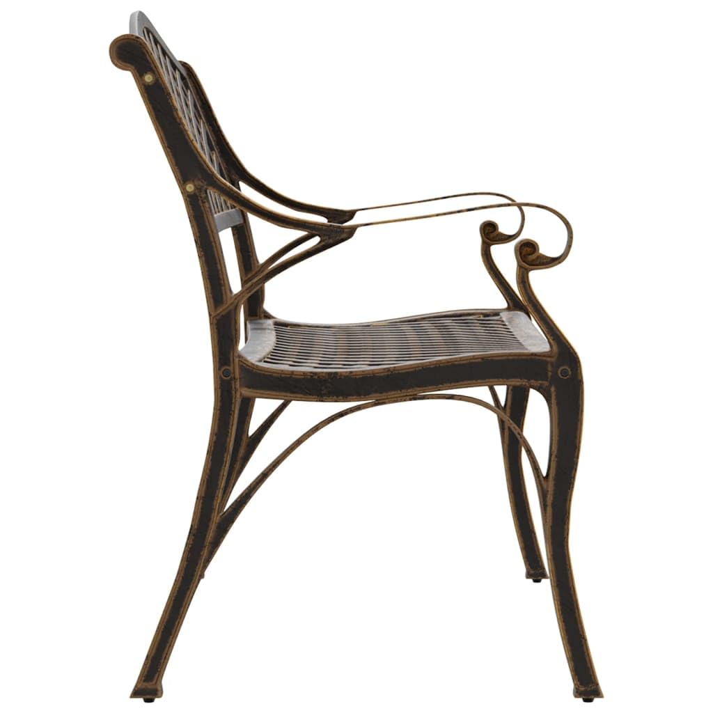 Cast Aluminum and Cast Iron Garden Bench M81611