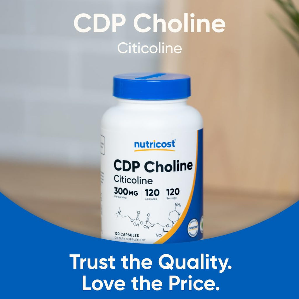 CDP Choline 300mg 120 Vegetarian Capsules Z54710