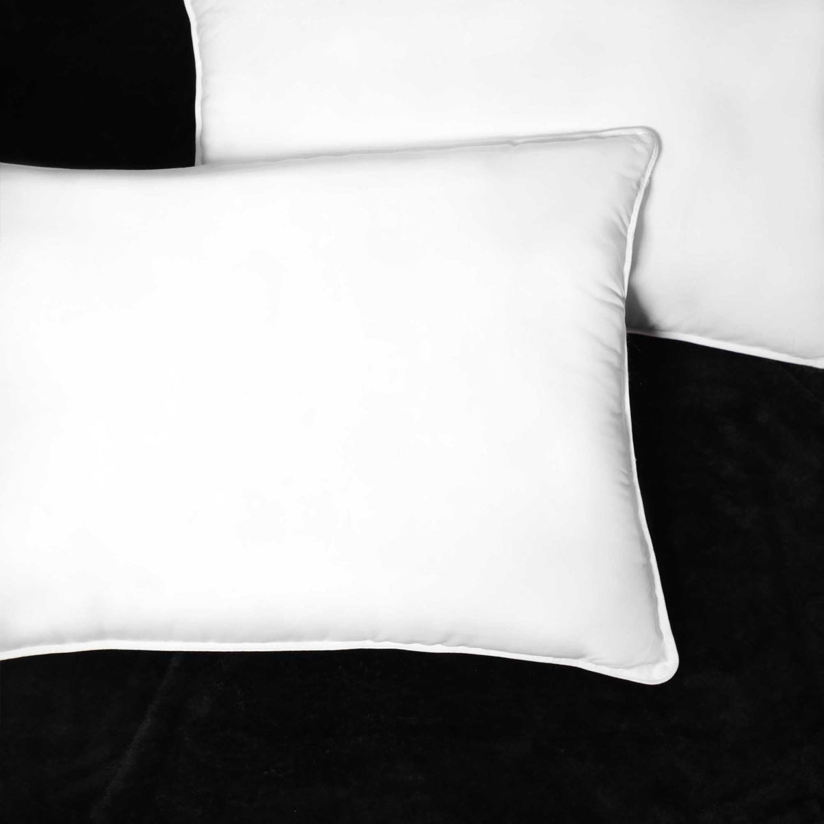 Down Alternative Pillow Set, Soft Microfiber Shell, Set of 2, King Size V3724