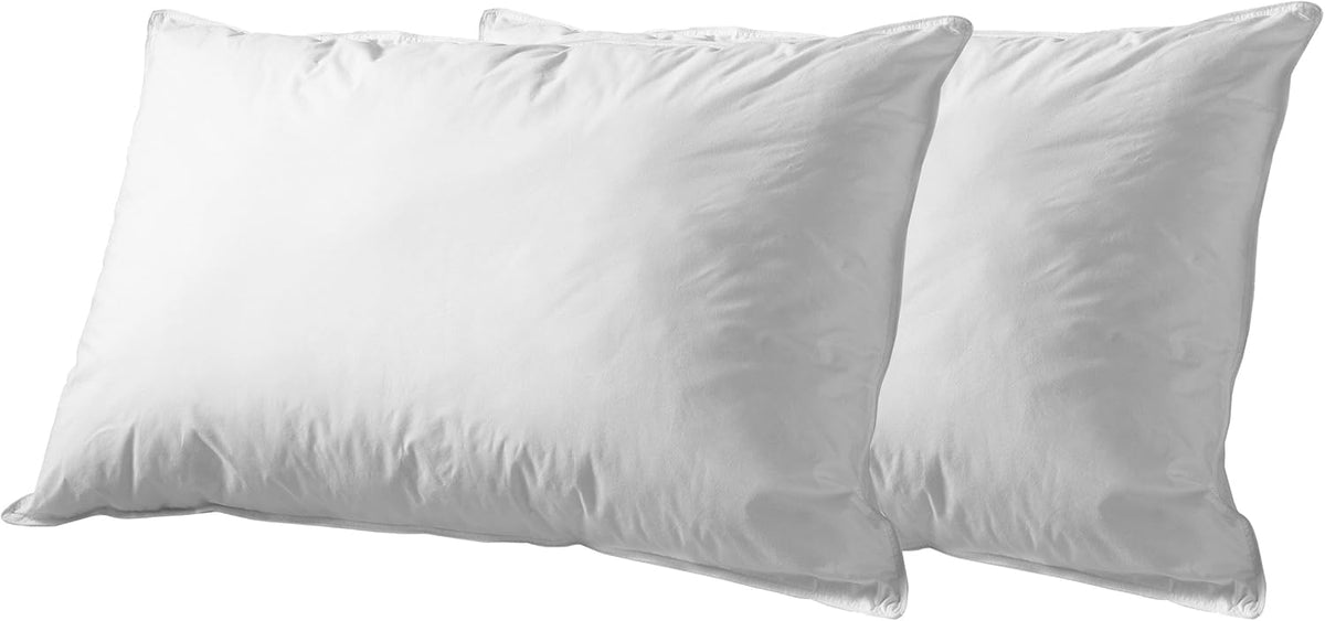 Down Alternative Pillow Set, Soft Microfiber Shell, Set of 2, King Size V3724