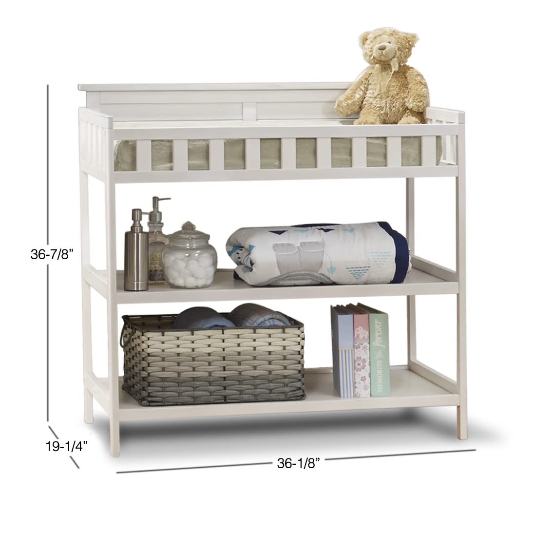 White Changing Table and Changing Pad N928201
