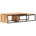 Solid Sheesham Wood Nesting Coffee Table Set E873156