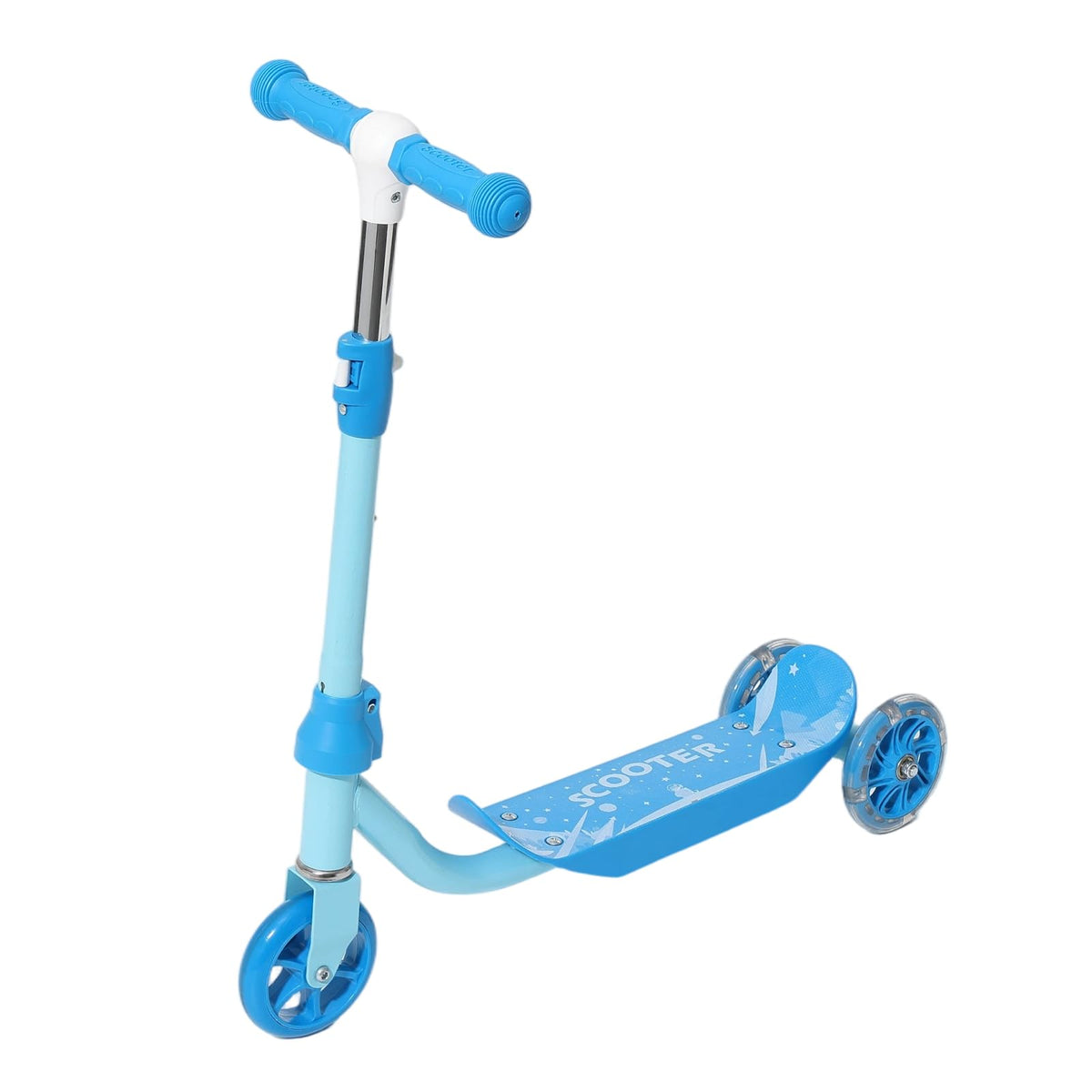 Three Wheel Scooter for Kids 2-5, Light Up Adjustable Height Kick Scooter A138522