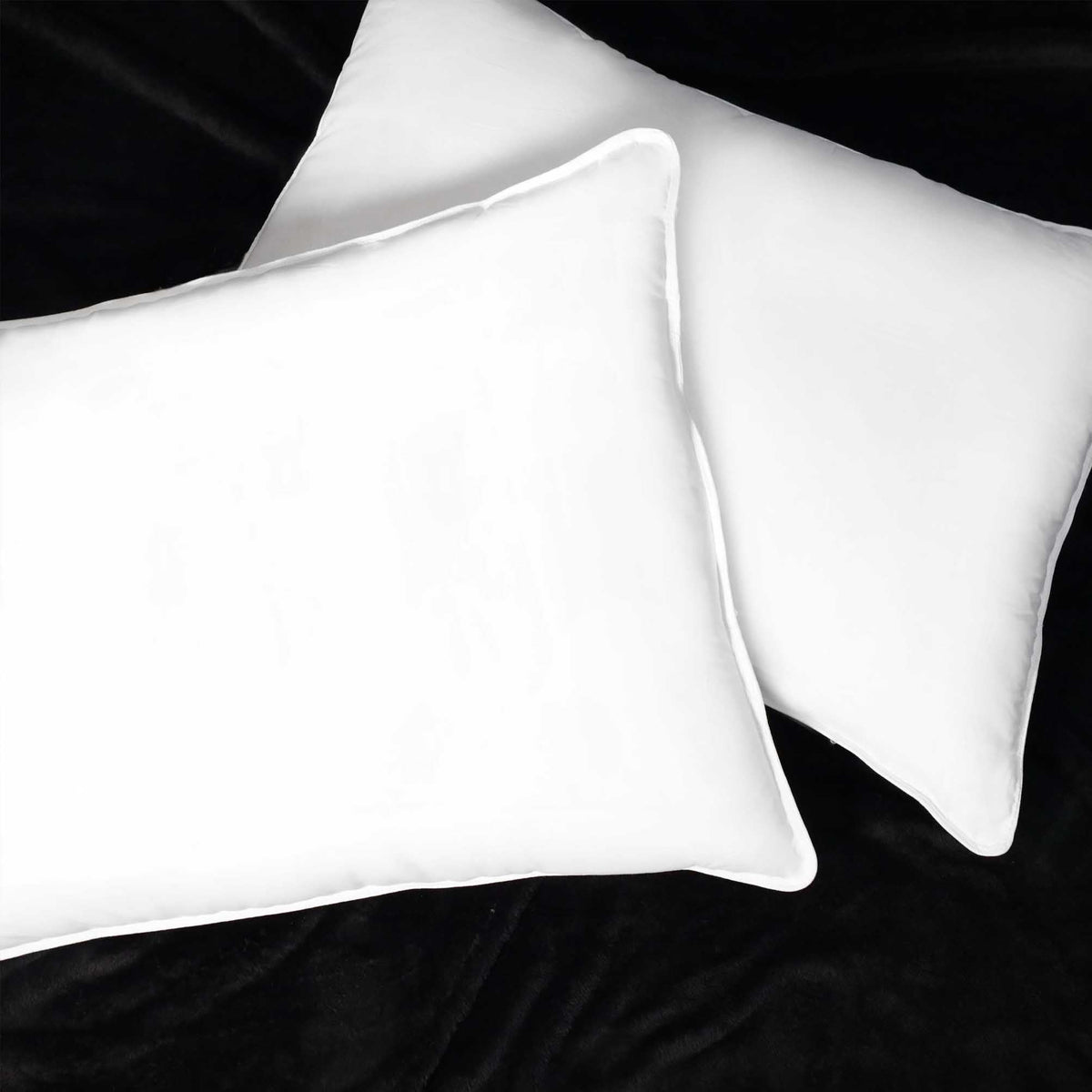 Down Alternative Pillow Set, Soft Microfiber Shell, Set of 2, King Size V3724