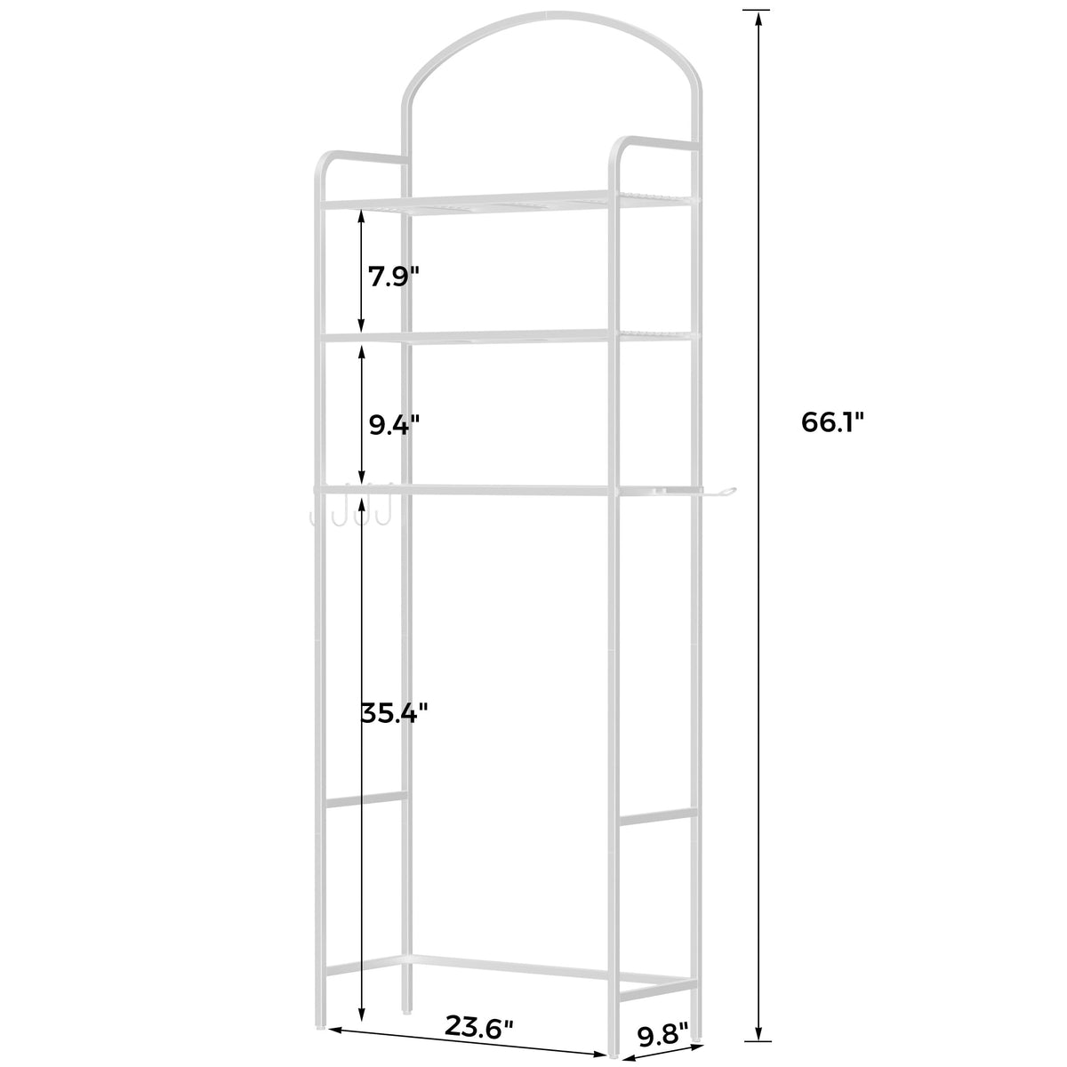 3 Tier Over The Toilet Storage Rack L485929
