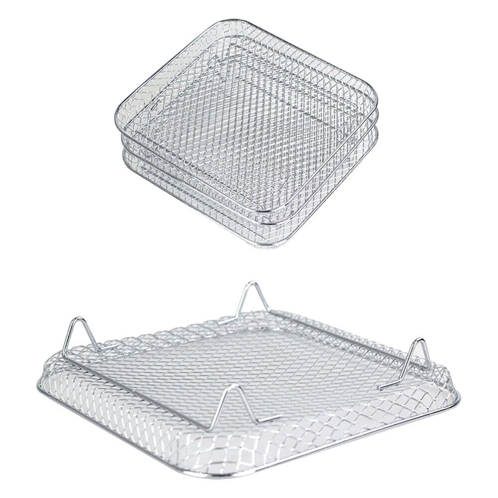 7 Inch Stackable Stainless Steel Air Fryer Rack, 3 Pcs T158253