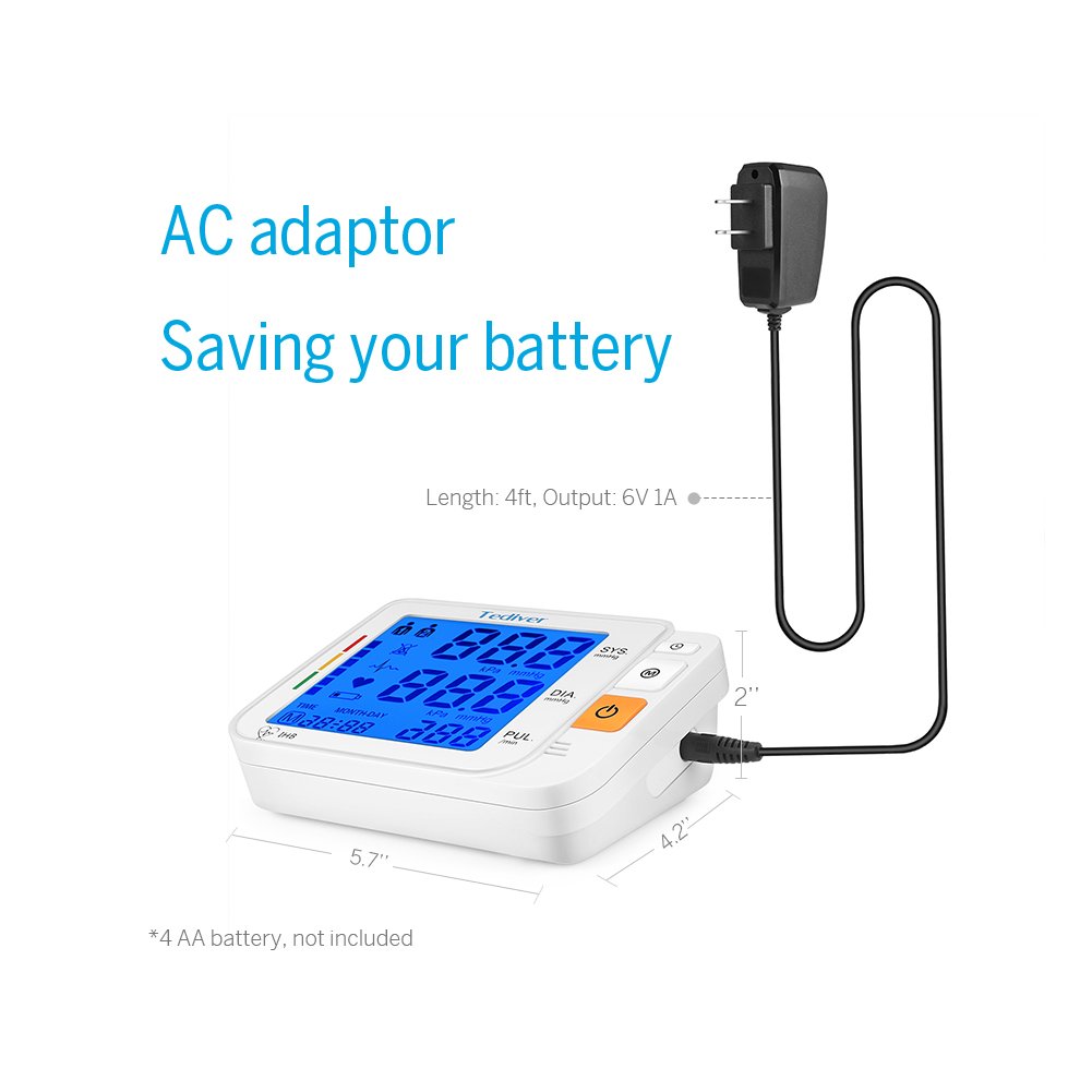 Digital Blood Pressure Monitor, Large Cuff, Upper Arm Blood Pressure Machine D488