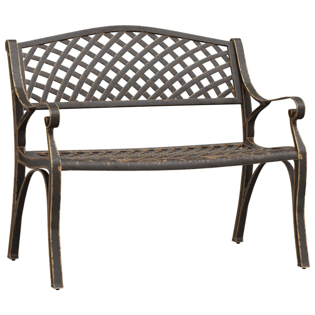 Cast Aluminum and Cast Iron Garden Bench M81611