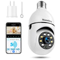 Light Bulb Security Camera 2K 3MP WiFi 360° Color Night Vision Two-Way Talk B51351