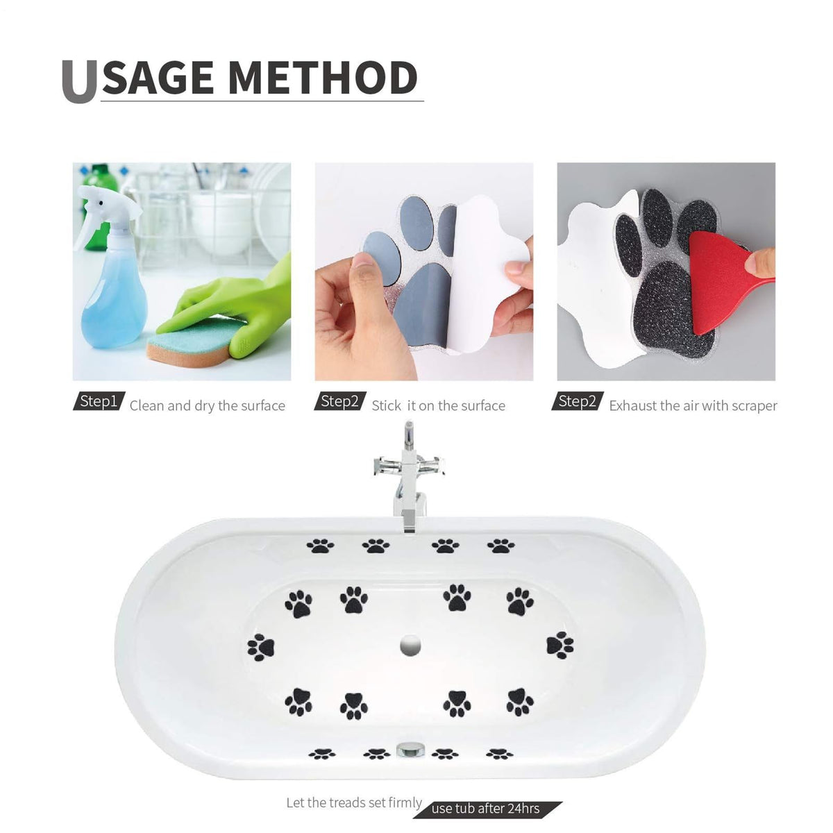 Non Slip Bathtub Stickers 20 Piece A23322