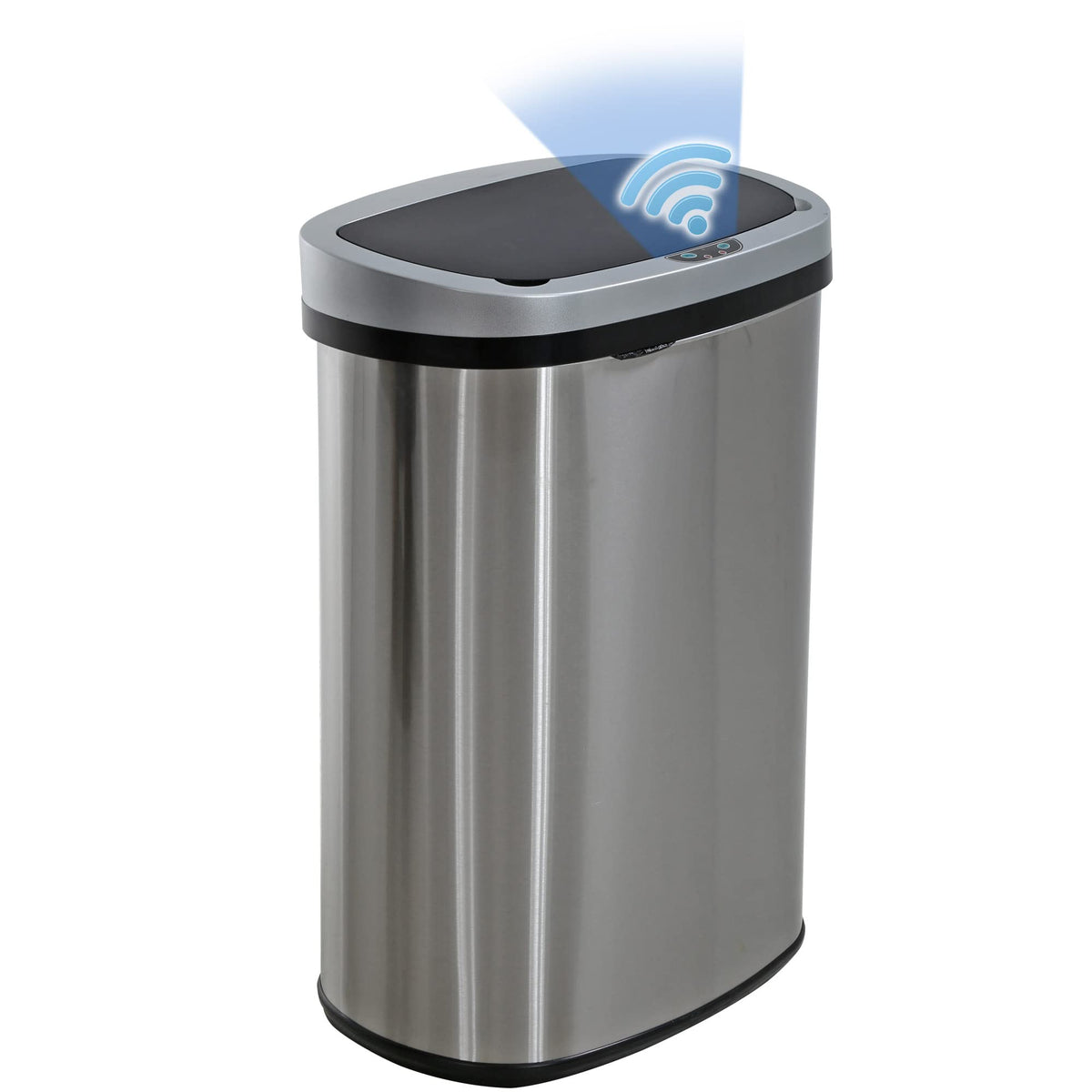13 Gallon Stainless Steel Trash Can with Lid S90520