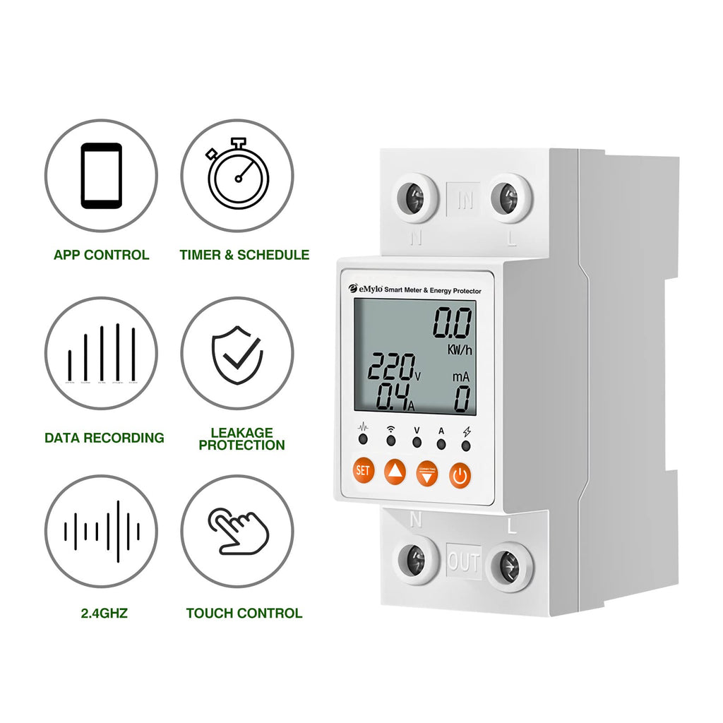 Single-Phase AC 63A 80-400V Smart Watt Meter P25923