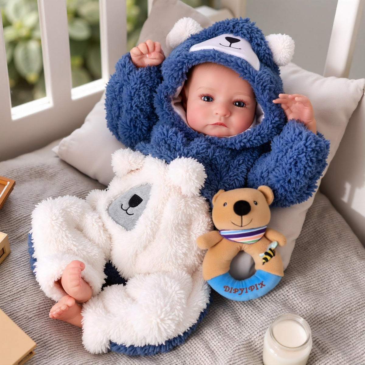 17 Inch Lifelike Reborn Baby Dolls Boy with Play Accessories Q884
