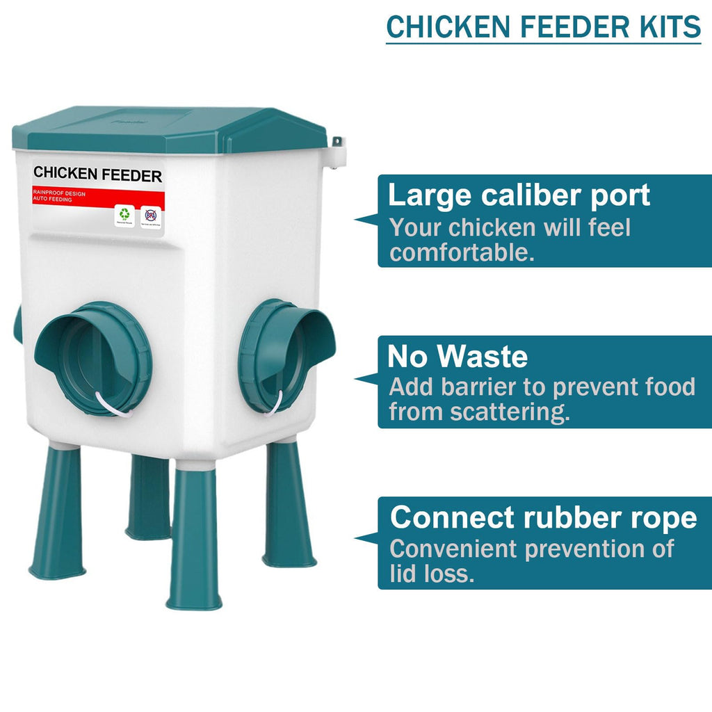 Automatic Chicken Waterer & No Waste Feeder Kits, 3 Gallon K982737
