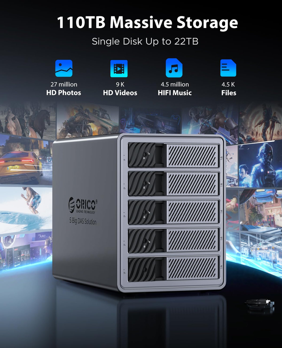 5 Bay HDD Enclosures Q95957