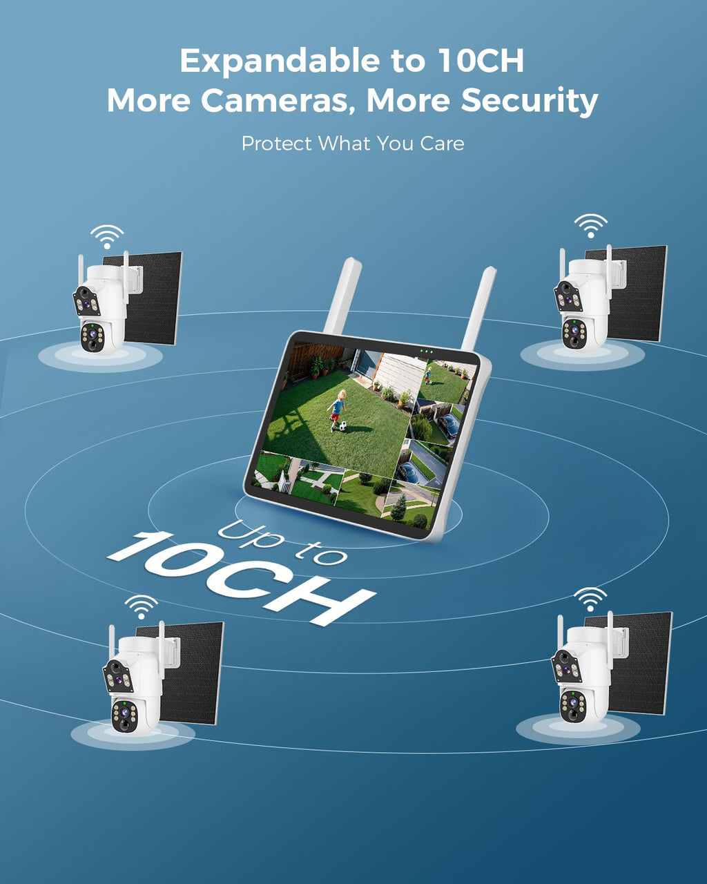 4MP Solar Wireless Outdoor Security Camera C8093