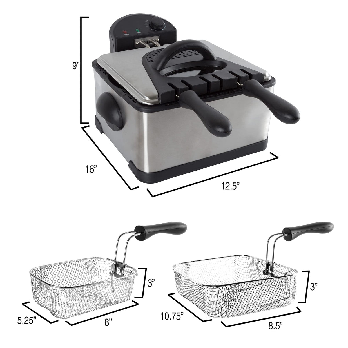 4L Electric Oil Fryer E161