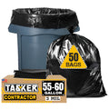 55 Gallon 3 Mil Black Contractor Garbage Bags W653