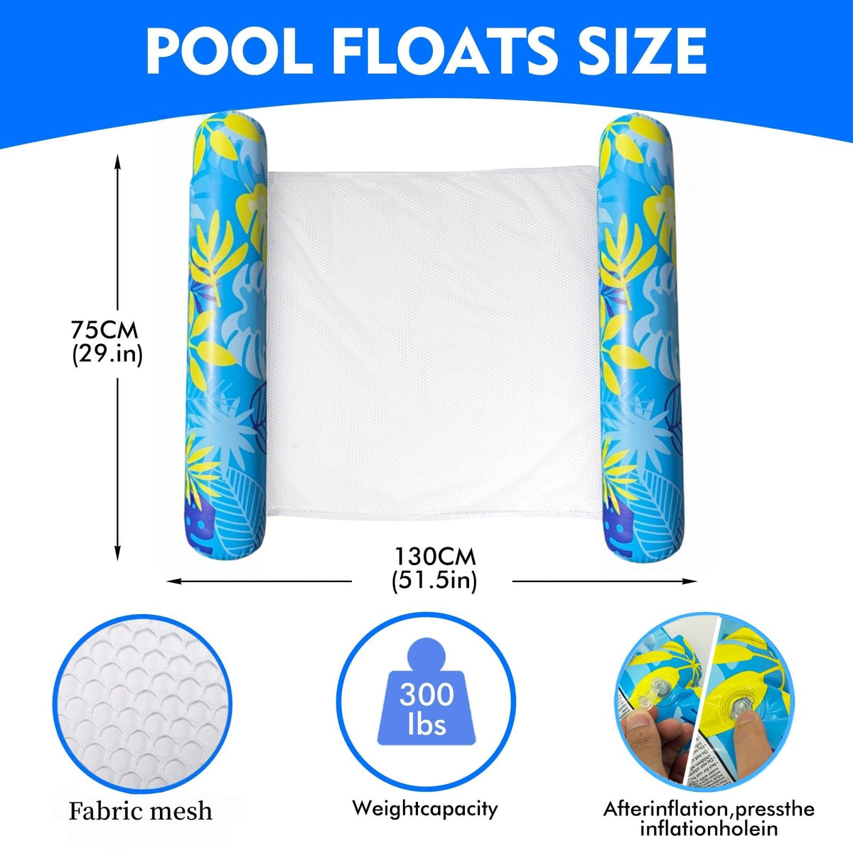 5 Pack Inflatable Pool Floats T8392