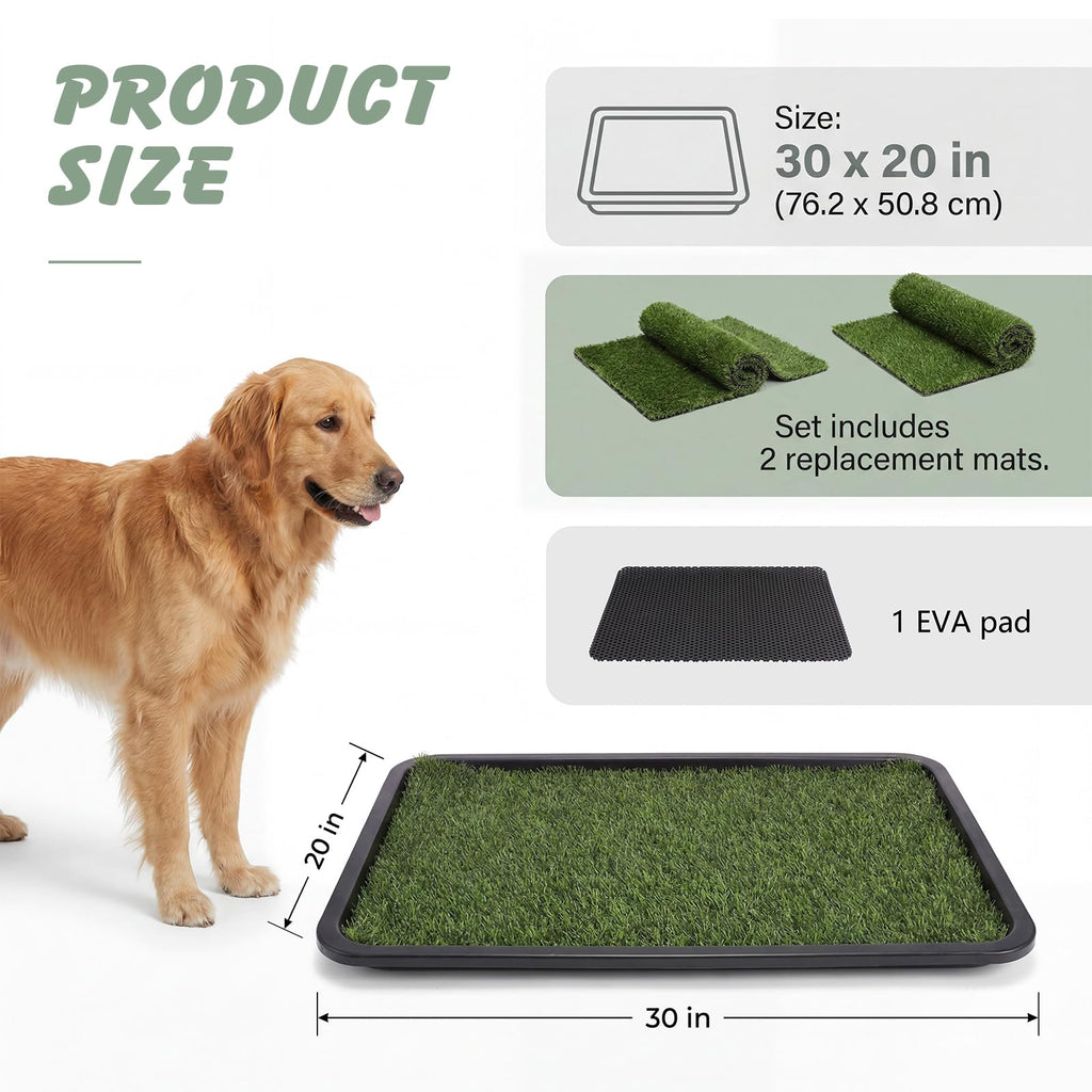 Dog Grass Pad with Tray 30 x 20 in A227
