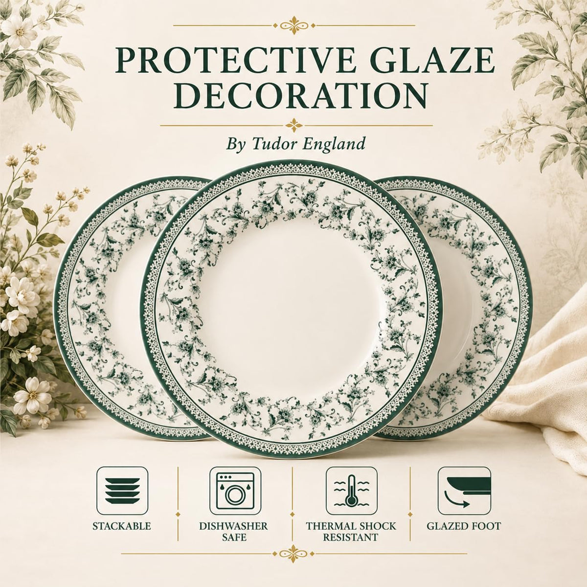 12-Piece Porcelain Dinnerware Set for 4 A551