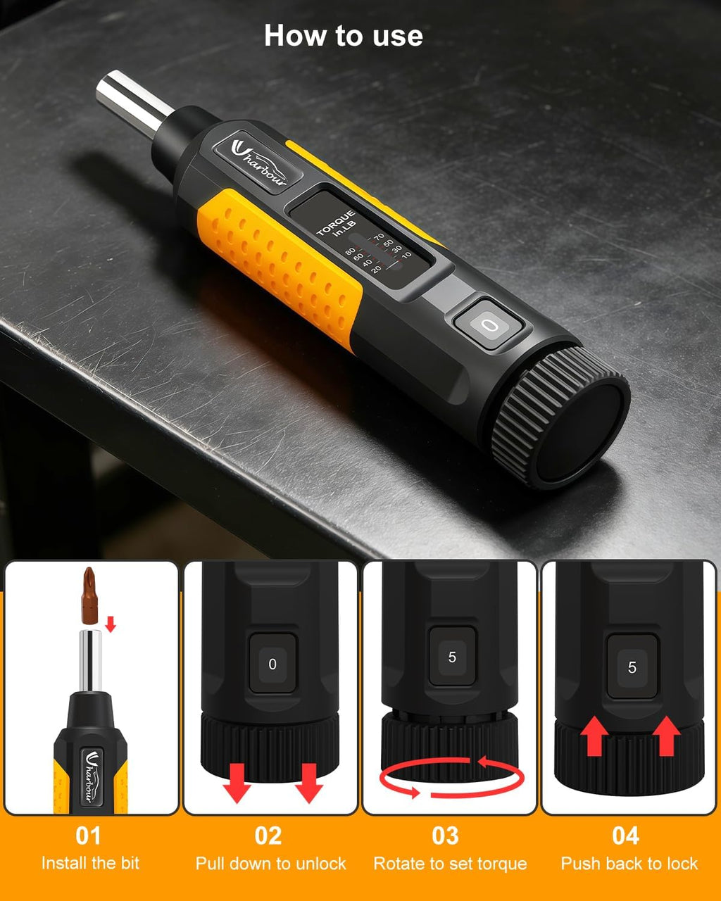 10-80 in.lb Torque Screwdriver Set R23243