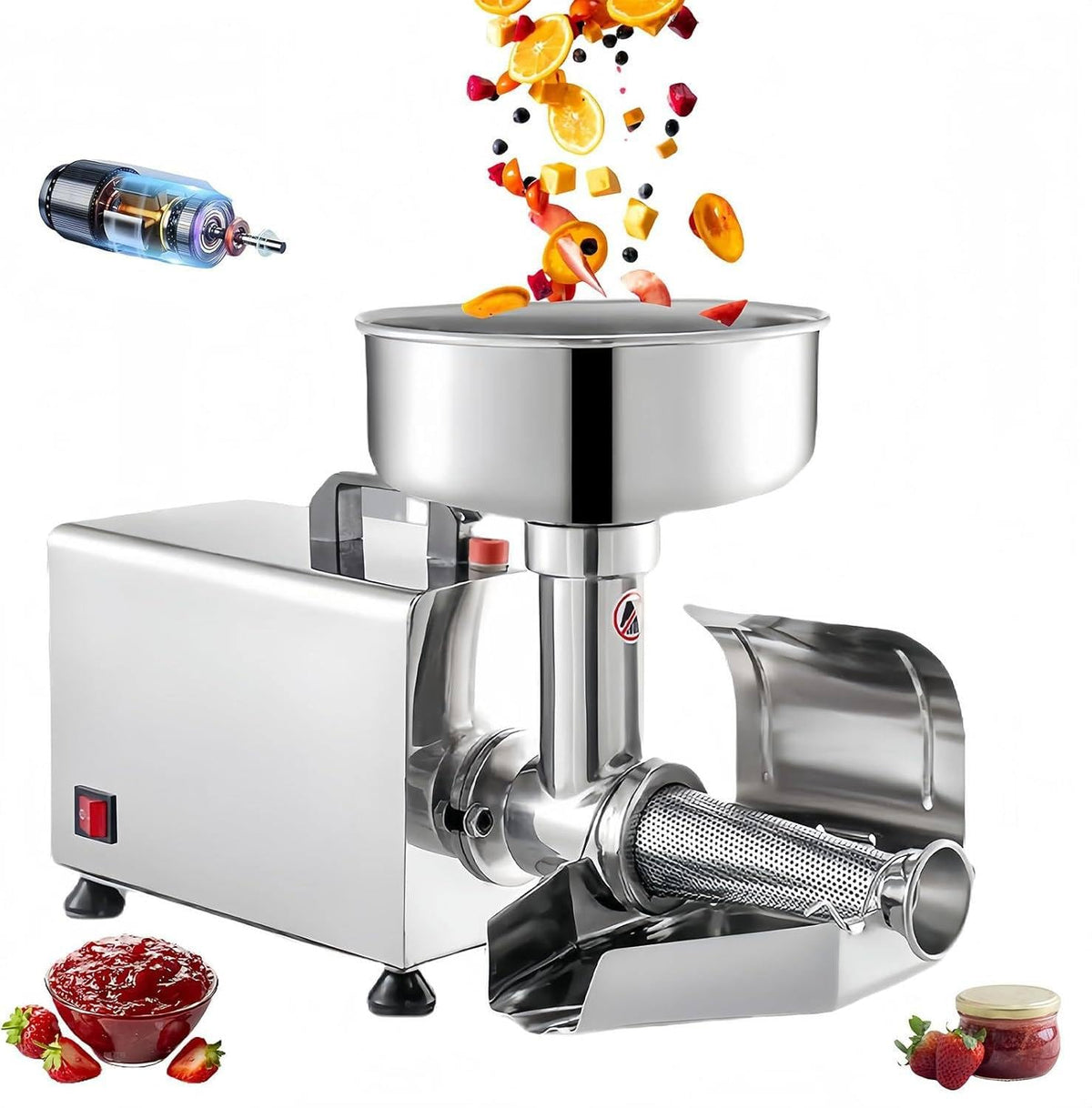 450W Electric Tomato Strainer and Press Stainless Steel Q6519