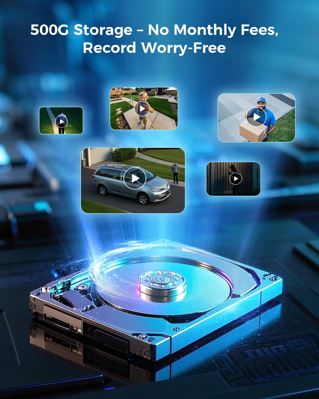 4MP Solar Wireless Outdoor Security Camera C8093