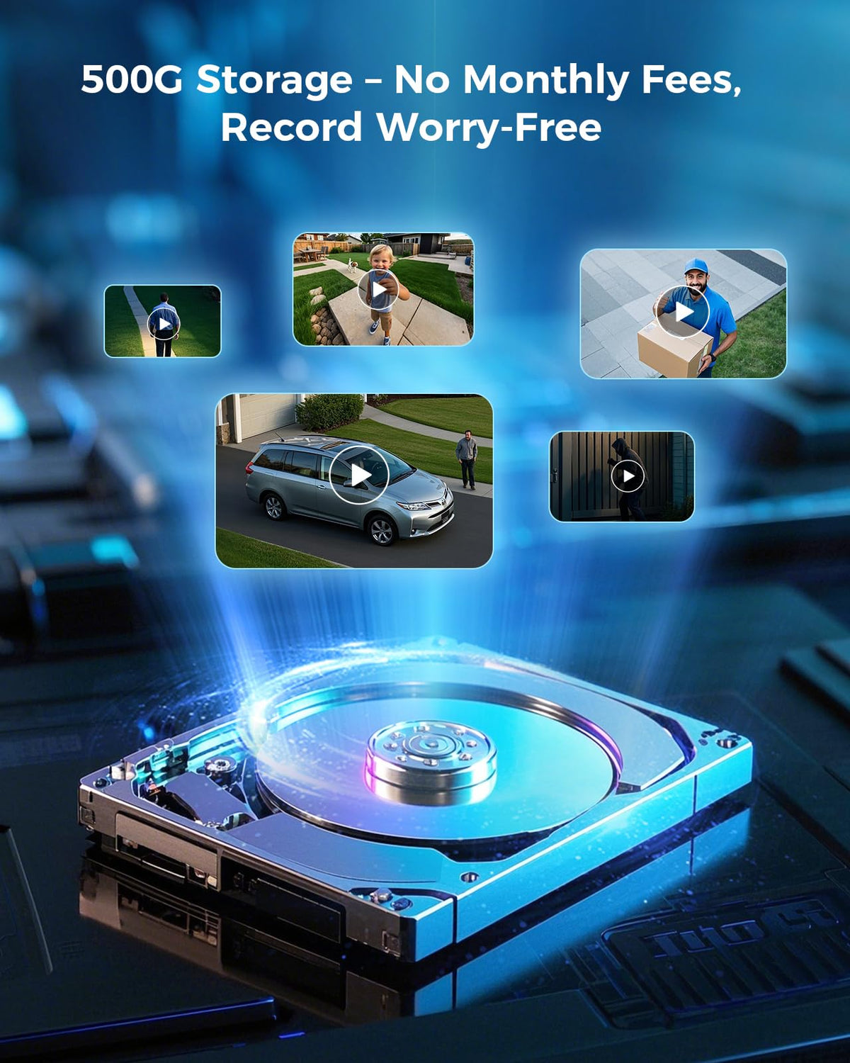 4MP Solar Wireless Outdoor Security Camera C8093