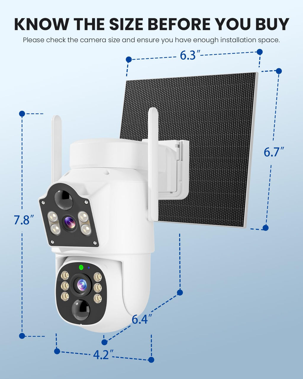4MP Solar Wireless Outdoor Security Camera C8093
