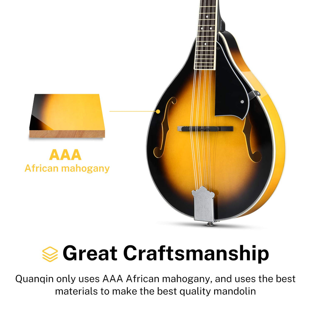 Sunburst Mahogany 8 String Acoustic Mandolin S71802
