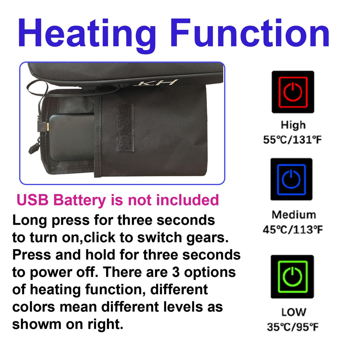 Black Thick Stadium Seat Cushion V692