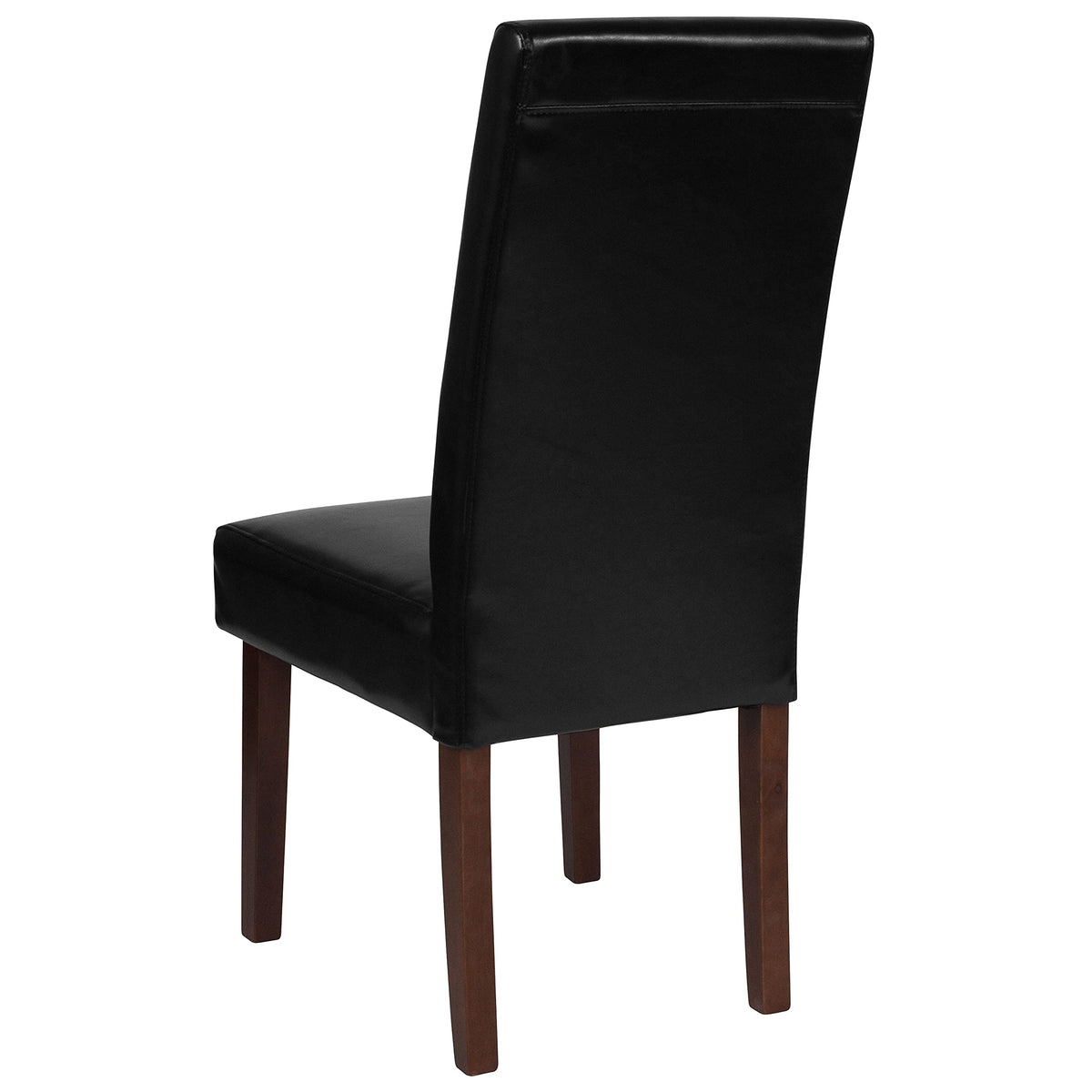 Black Faux Leather Parsons Chair 6-Pack W108624