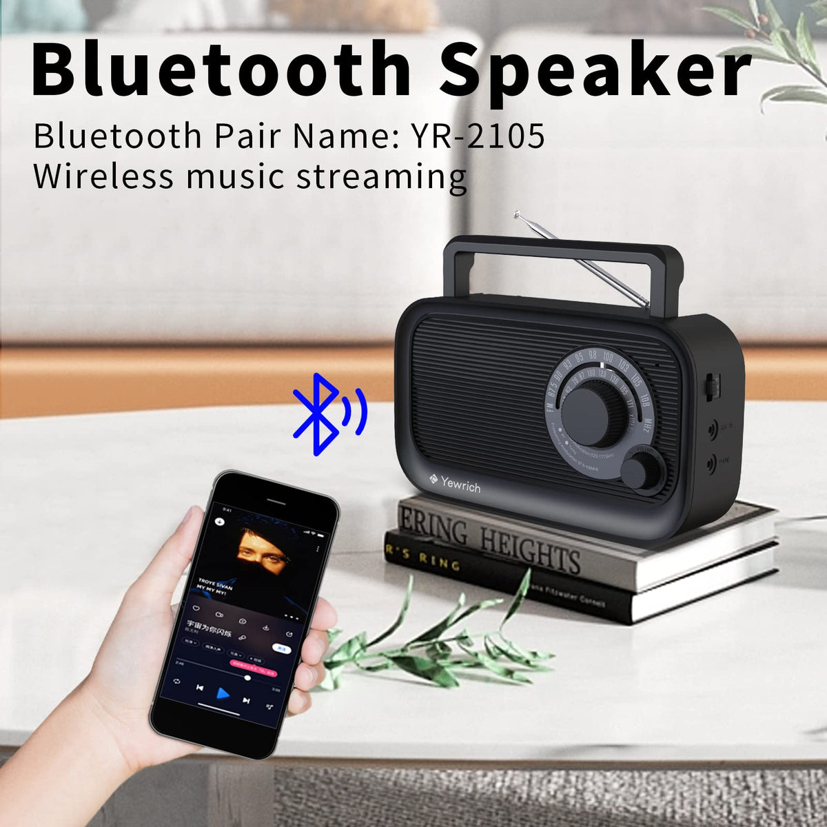 AM FM Radio with Bluetooth V5539
