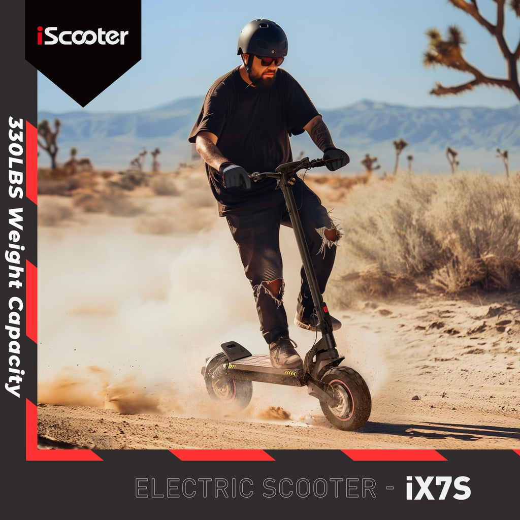 Electric Scooter with Off-Road Tires, Dual Suspension & Brakes O46643