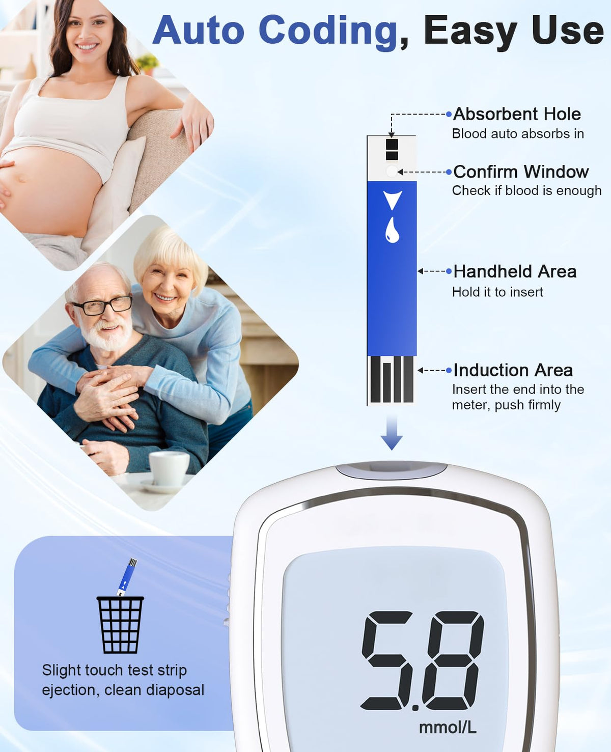 Blood Glucose Test Strips, 50 Count Y102348