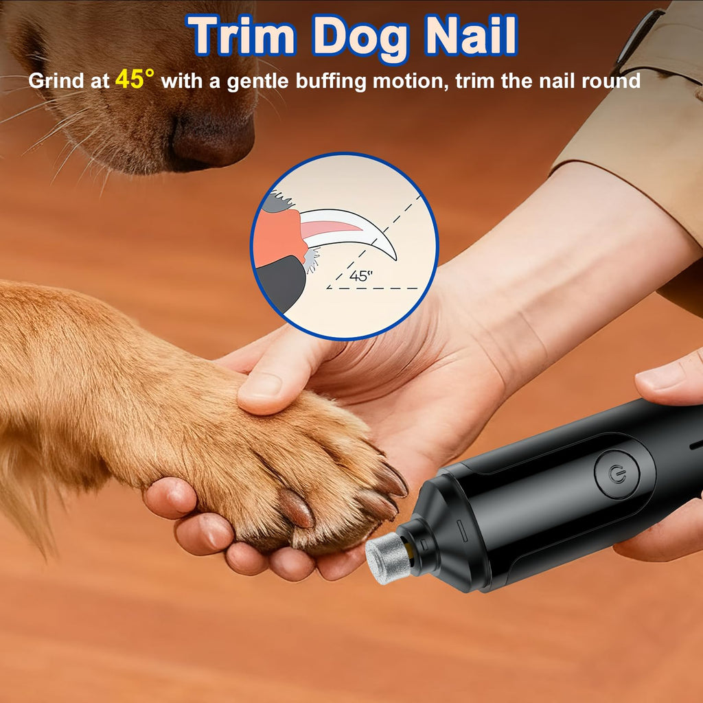 Quiet Low-Vibration Dog Nail Grinder Black L572220