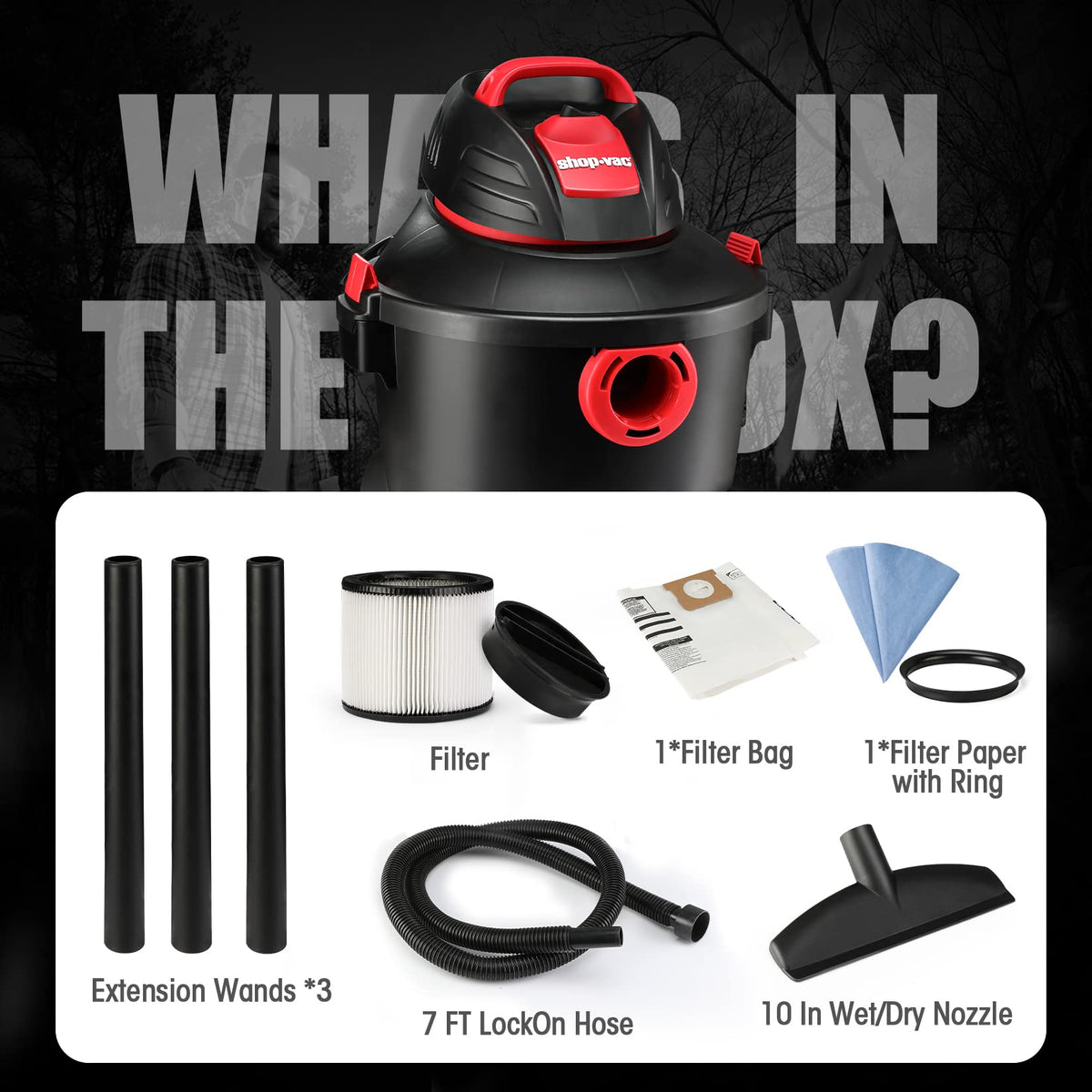 6 Gallon Wet/Dry Vac with Blower M824