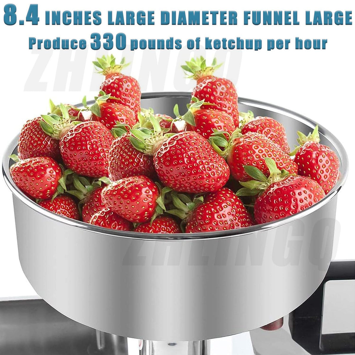 450W Electric Tomato Strainer and Press Stainless Steel Q6519