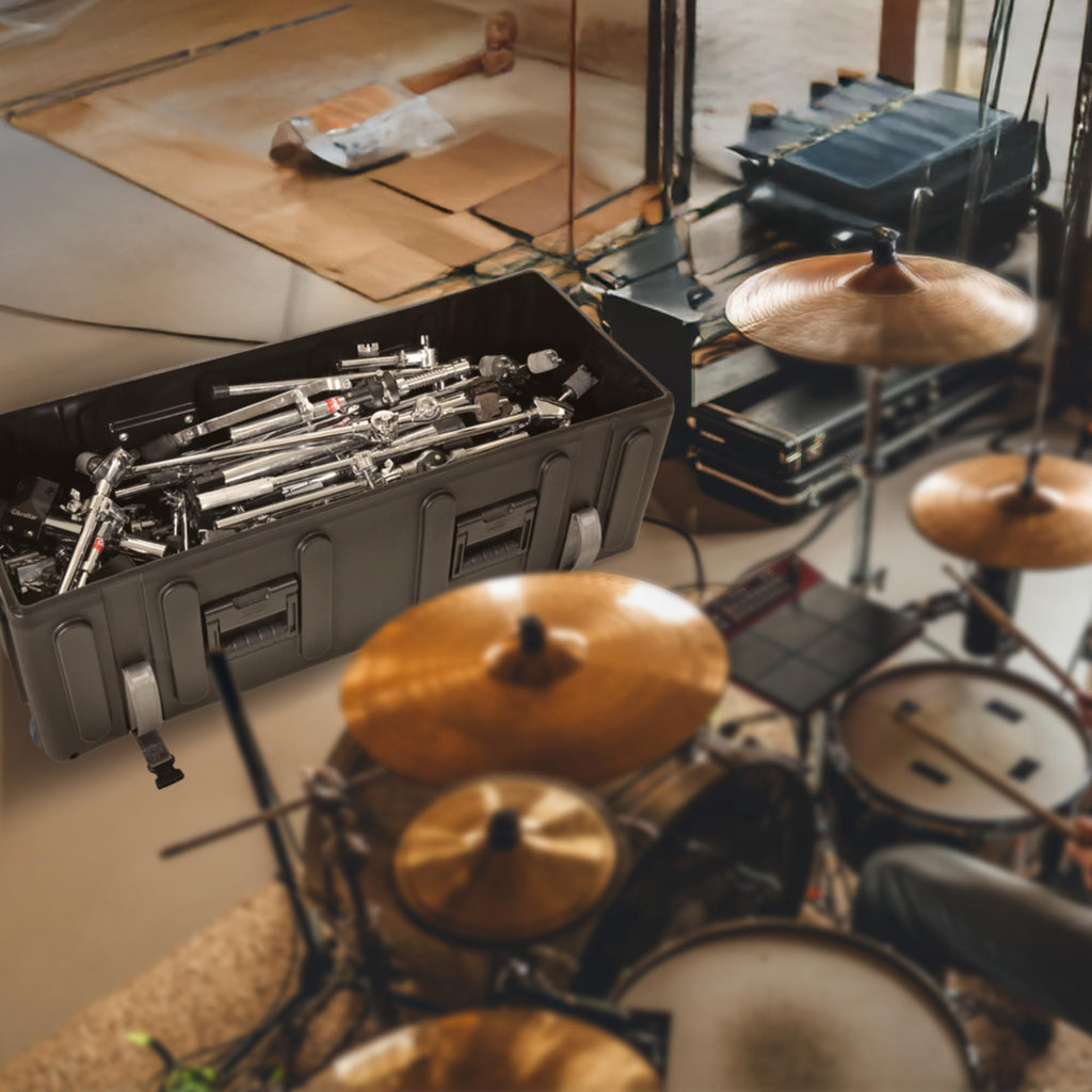 Large Drum Hardware Case with Handle & Wheels K77443