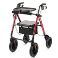 Foldable Rollator Walker with Seat & Tray J754296