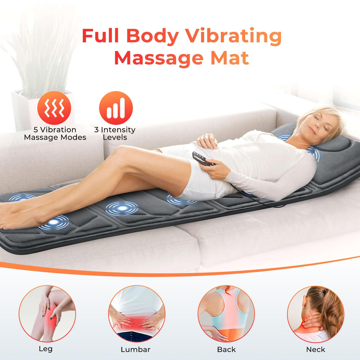 Full Body Massage Mat with Heat I9234
