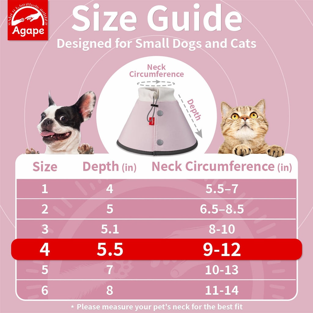 Soft Dog Cone for Small Dogs & Cats D1509