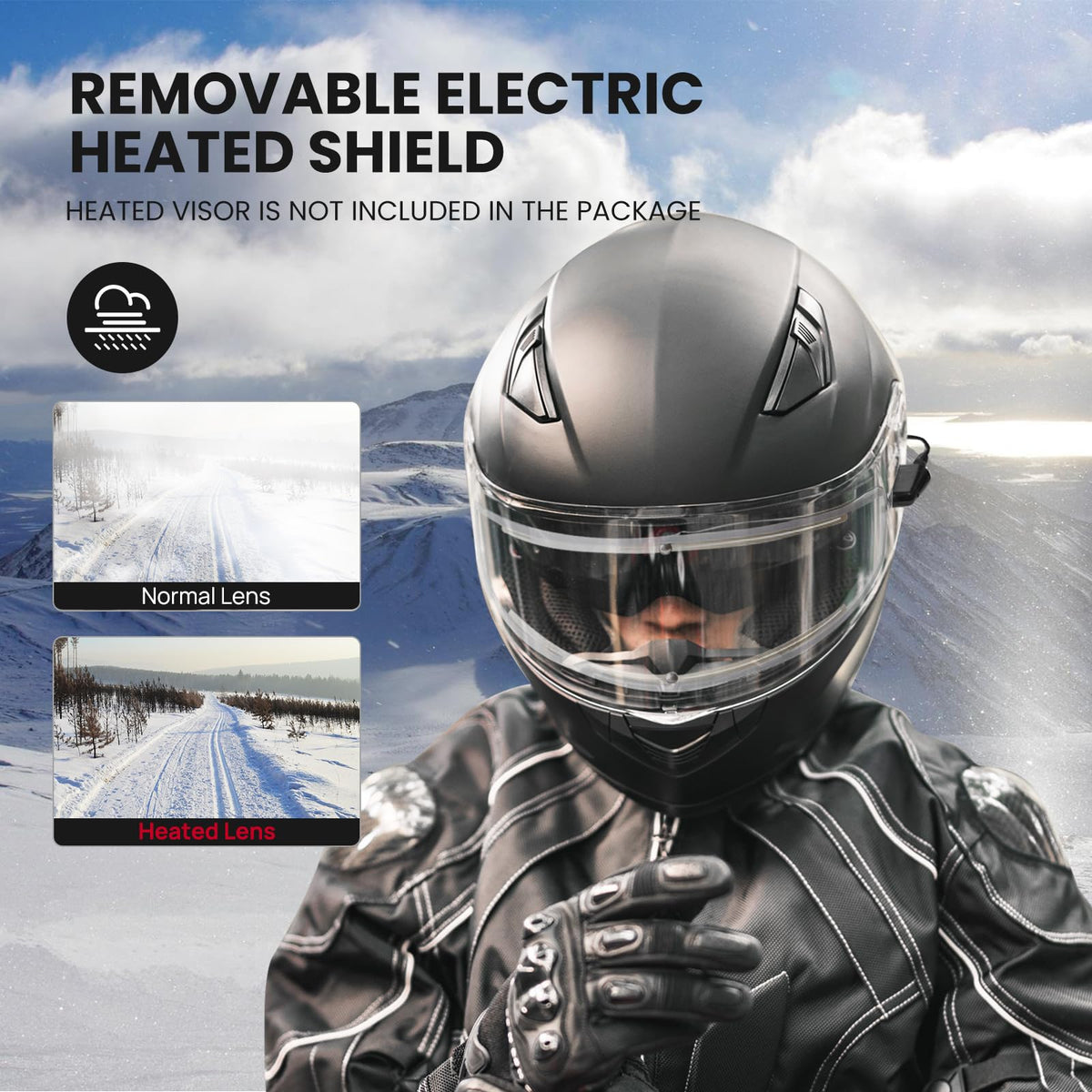 Full Face Motorcycle Helmet DOT Anti-Fog Pinlock W504623