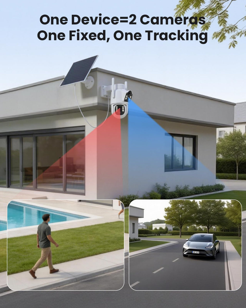 4MP Solar Wireless Outdoor Security Camera C8093