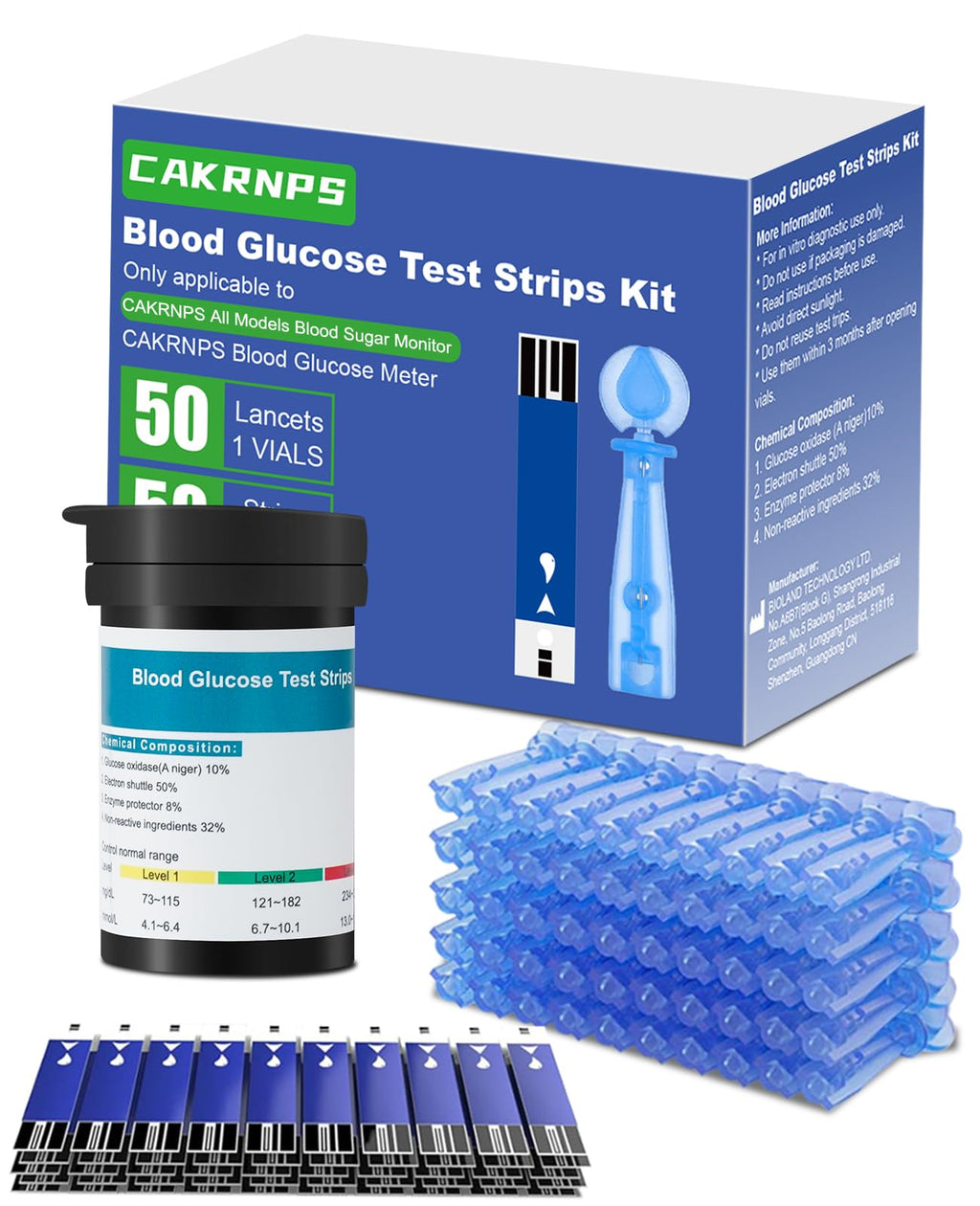 Blood Glucose Test Strips, 50 Count Y102348