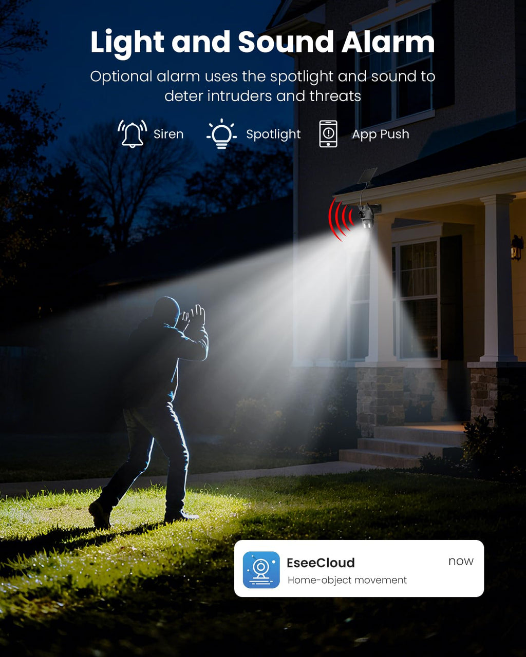 4MP Solar Wireless Outdoor Security Camera C8093