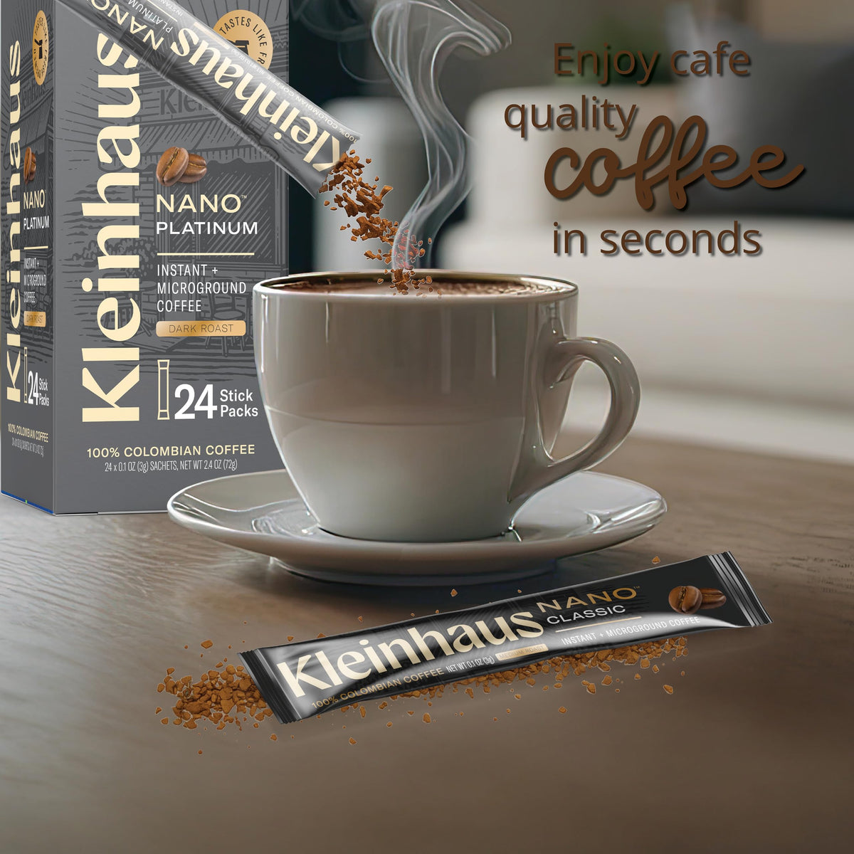 Dark Roast Instant Coffee Packets A792