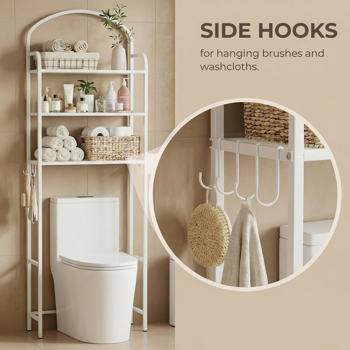 3 Tier Over The Toilet Storage Rack L485929