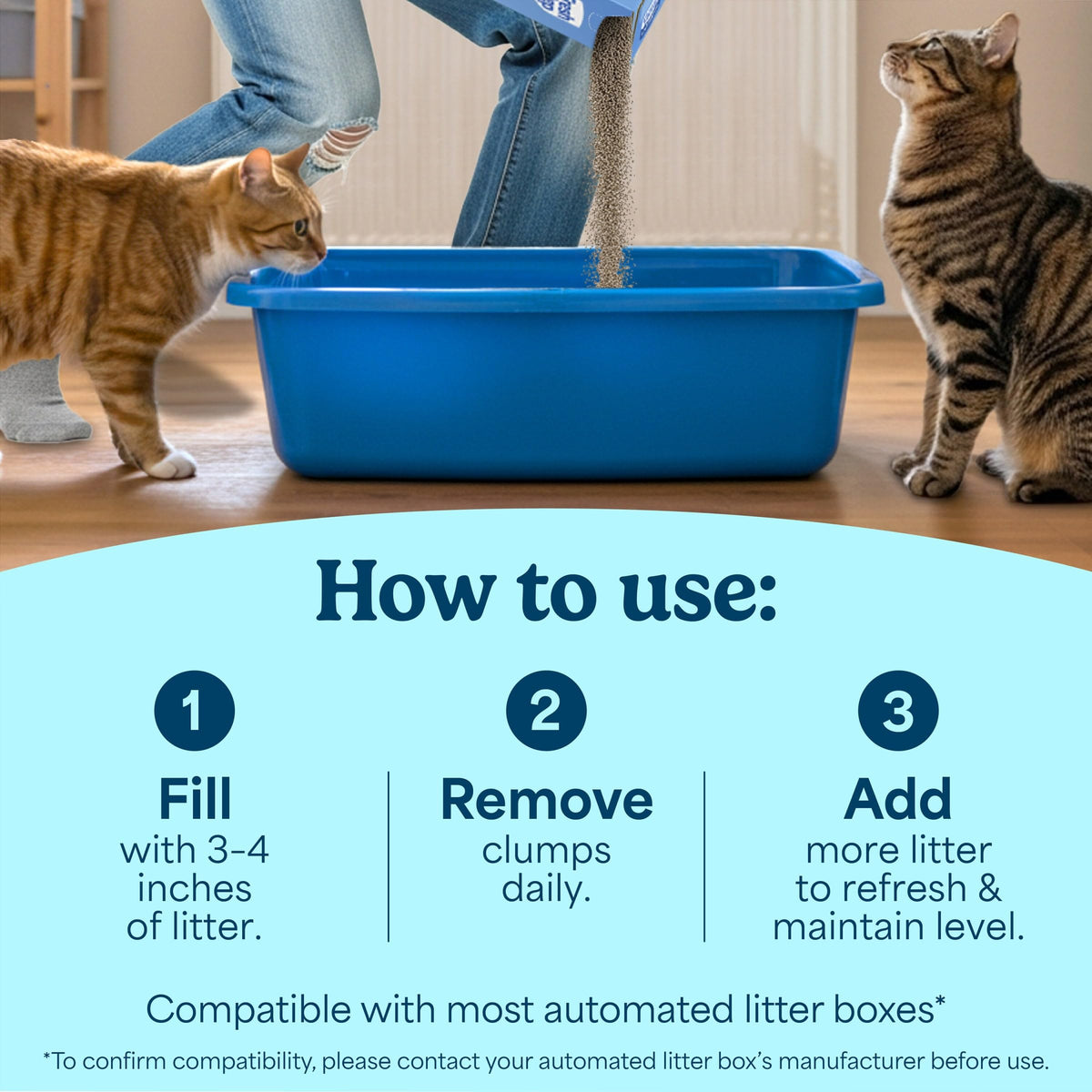 18.5 lb 2 Pk Clumping Cat Litter W41902